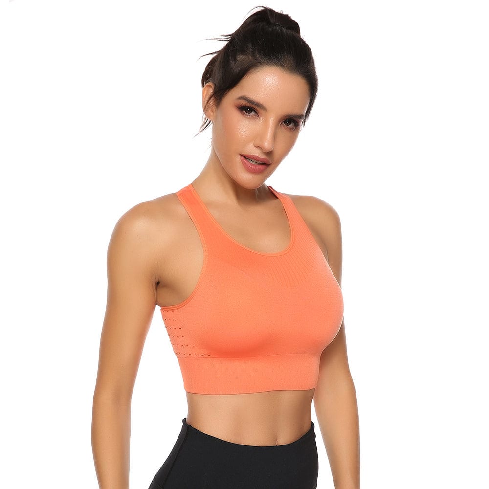 Hot Fitness Sports Bra Solid Backless