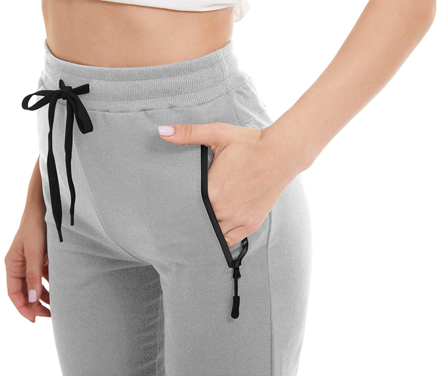 Womens Running Pants Drawstring Joggers Sweatpants Jogging Fitness