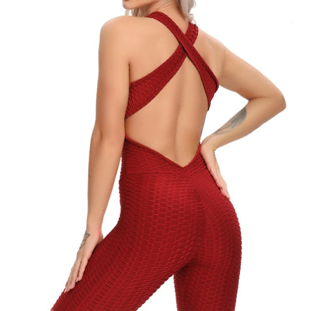 Fitness Yoga Set Women Sexy Jumpsuit