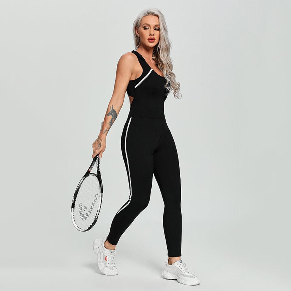 Women Yoga Gym Sportswear Sexy Hollow Backless Tracksuit