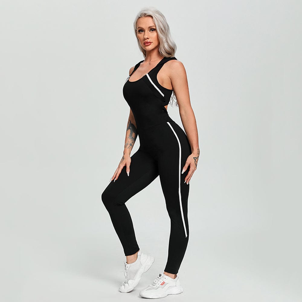 Women Yoga Gym Sportswear Sexy Hollow Backless Tracksuit