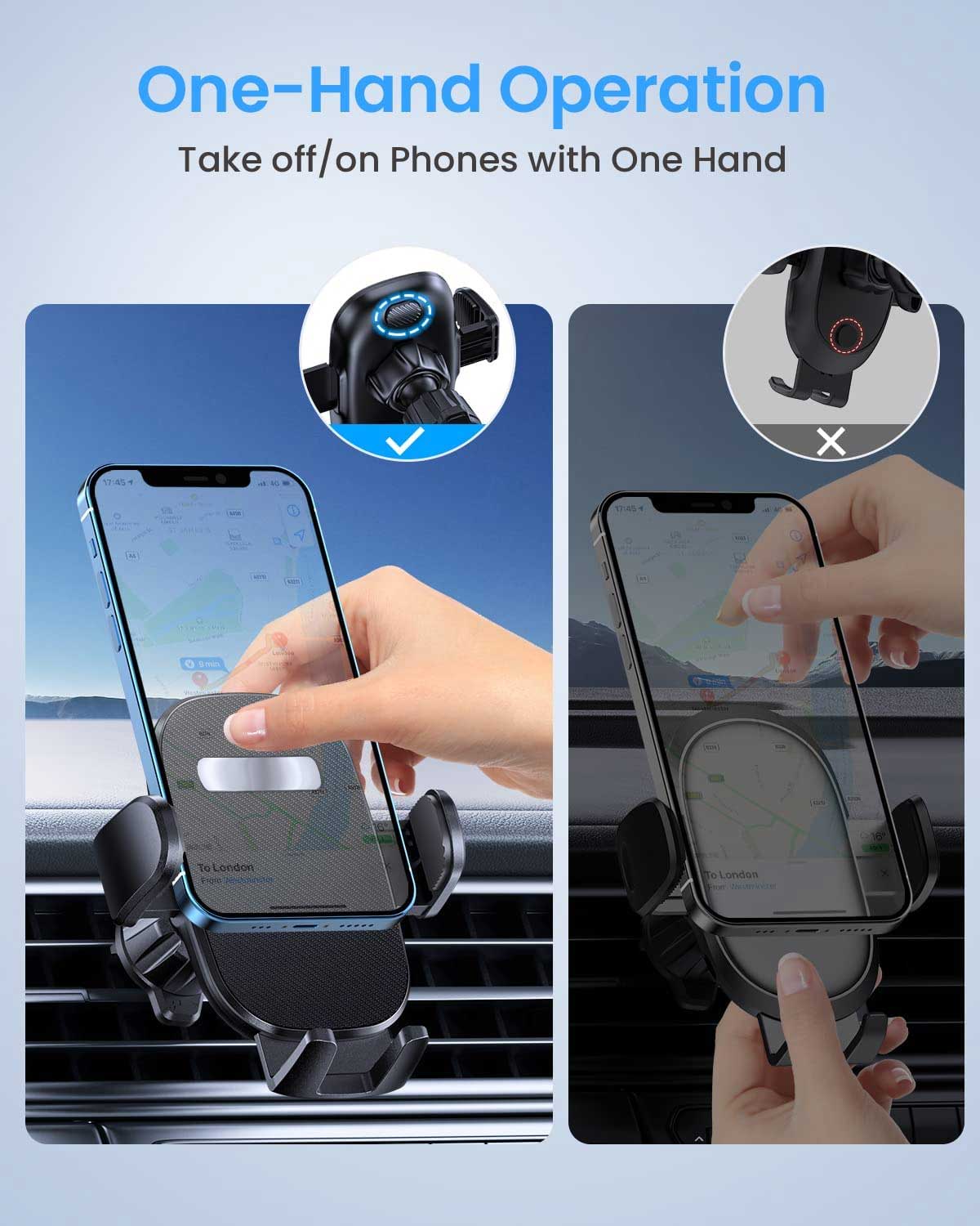 Car Mount, Rotating Phone Holder Air Vent - ACY98