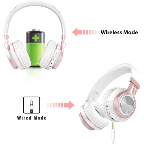 Bluetooth Headphones, Wireless Headset with Mic Foldable - ACE50