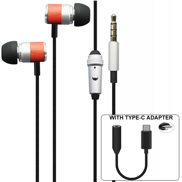 Headset, w Mic Earphones Type-C Adapter - ACS70