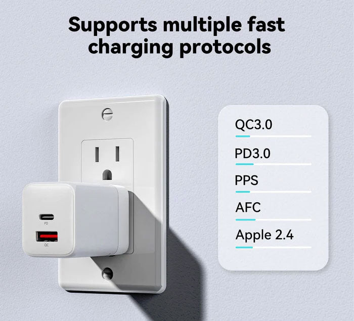 38W PD Home Charger, USB-C 6ft Long Cable Fast Type-C - ACG95