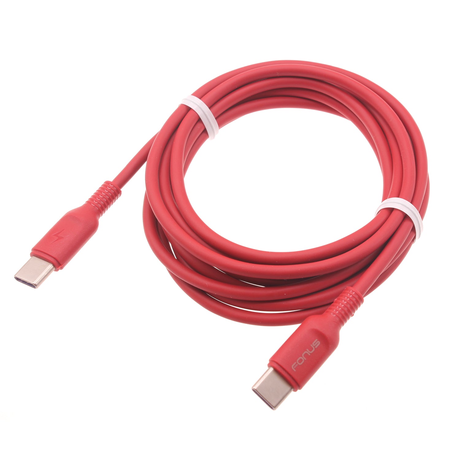 Red 6ft PD Cable, Cord Fast Charger USB-C to Type-C - ACD18