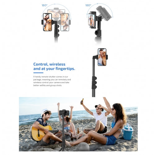 Tripod Selfie Stick, Remote Wireless Shutter Monopod 67