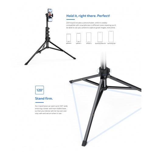 Tripod Selfie Stick, Remote Wireless Shutter Monopod 67