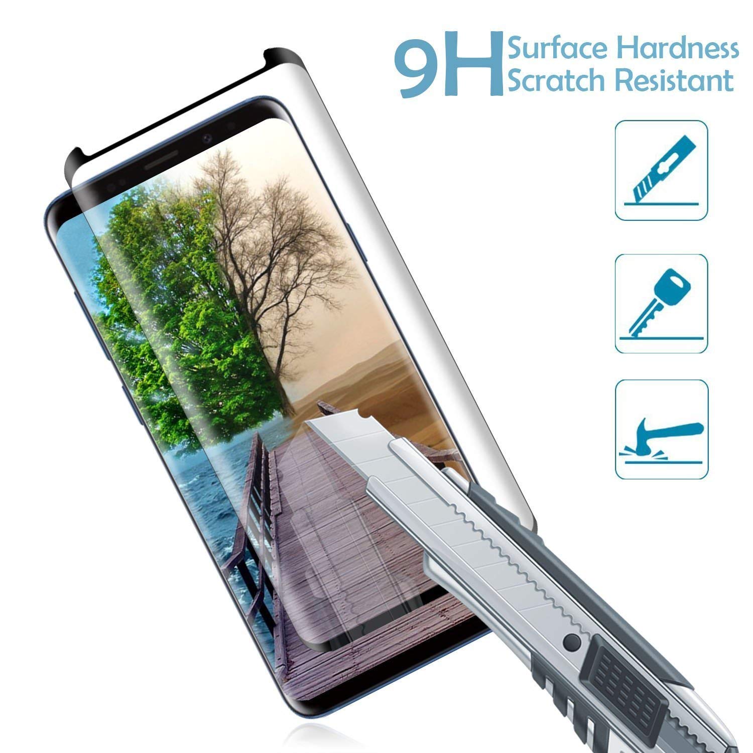 Screen Protector, Curved Edge 5D Touch Tempered Glass - ACR58