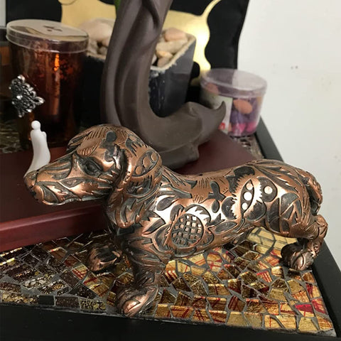 Image of Dog Figurine in Bronze