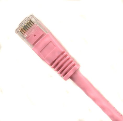 Pack of 25 - Pink 1FT Cat6 Ethernet Network Cable Lan Internet Patch Cord RJ45 Gigabit