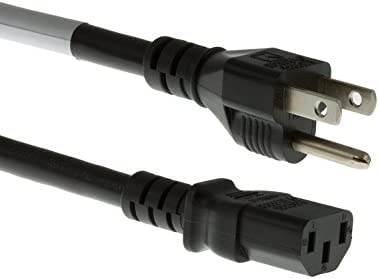 RiteAV - Heavy Duty AC Power Cord, 15A/125V, 14 AWG, 5-15P to C13, (NEMA 5-15P to IEC-60320-C13) 25 ft