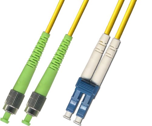 1M - Singlemode Duplex Fiber Optic Cable (9/125) - LC/UPC to FC/APC