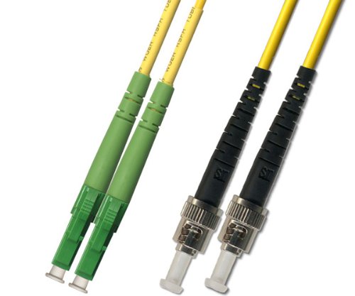 3M Singlemode Duplex Fiber Optic Cable (9/125) - LC/APC to ST/UPC