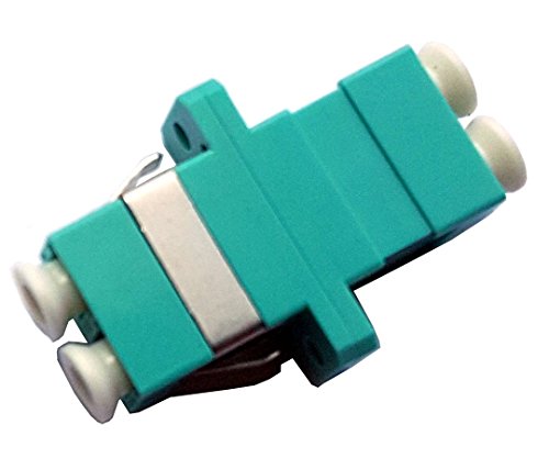 Fiber Optic Cable Adapter-Coupler LC-LC Multimode Duplex - [Aqua] (Use for 10Gb 40Gb OM3 + OM4)