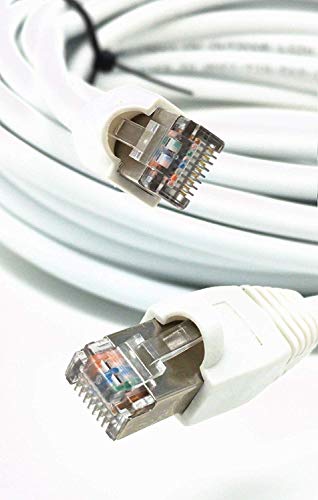 Ultra Spec Cables 175ft White Cat5e Outdoor Waterproof Ethernet Cable Direct Burial