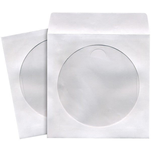 CD/DVD Storage Sleeves (50 pk; White)