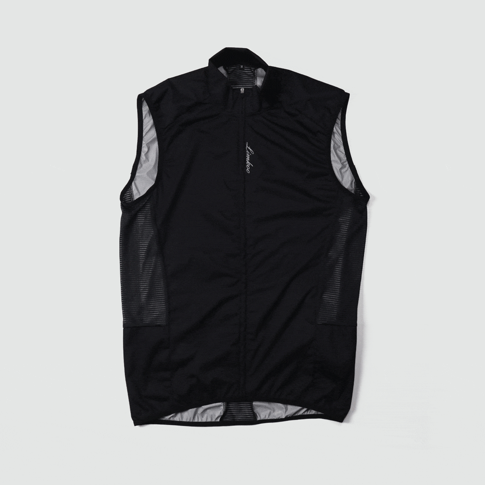 wind vest, cycling vest, cycling gilet, packable gilet