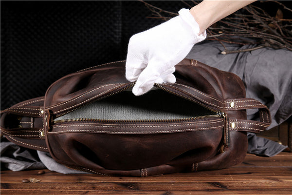 Taiwan Lee Kee Leather Goods Lee Kee original handmade genuine leather dumpling shell type zipper cowhide satchel No. 0888 first layer cowhide bag leather original handmade genuine leather leather goods