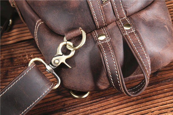 Taiwan Lee Kee Leather Goods Lee Kee original handmade genuine leather dumpling shell type zipper cowhide satchel No. 0888 first layer cowhide bag leather original handmade genuine leather leather goods