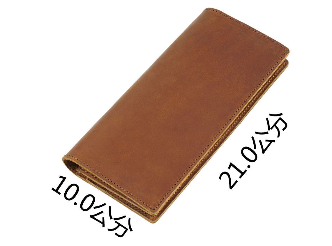 Taiwan Lee Kee Leather Goods Lee Kee Original Genuine Leather Handmade 20% Off Simple Multi-Card Slot Zipper Wallet No. 116 First Layer Cowhide Bag Leather Original Handmade Genuine Leather Leather Goods