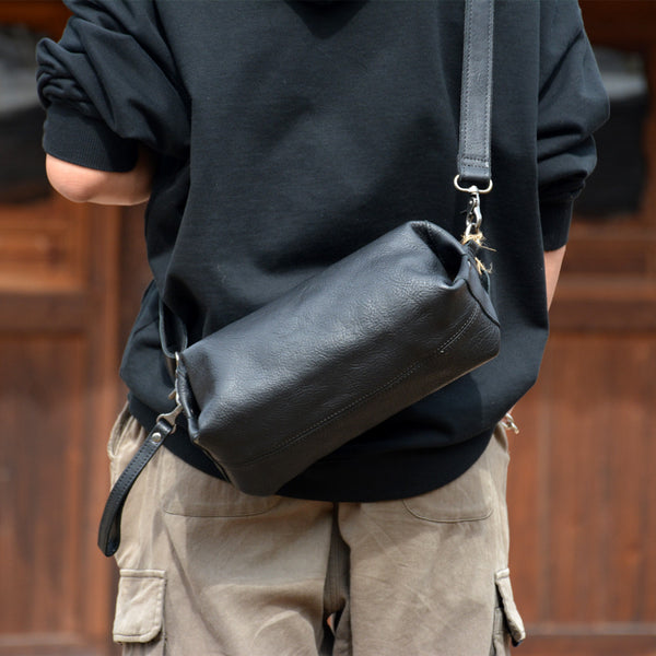 台灣李記皮具 李記 原創真皮手工 鞣製職人技 簡約軟皮單肩包 1501號 頭層牛皮包包 皮革 原創手工真皮 皮件