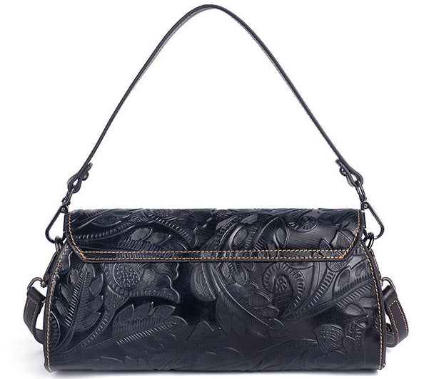 Taiwan Lee Kee Leather Goods Lee Kee Original Genuine Leather Handmade Rubbed Flower Shoulder Bag No. 2060 Leather Original Handmade Genuine Leather Leather Goods
