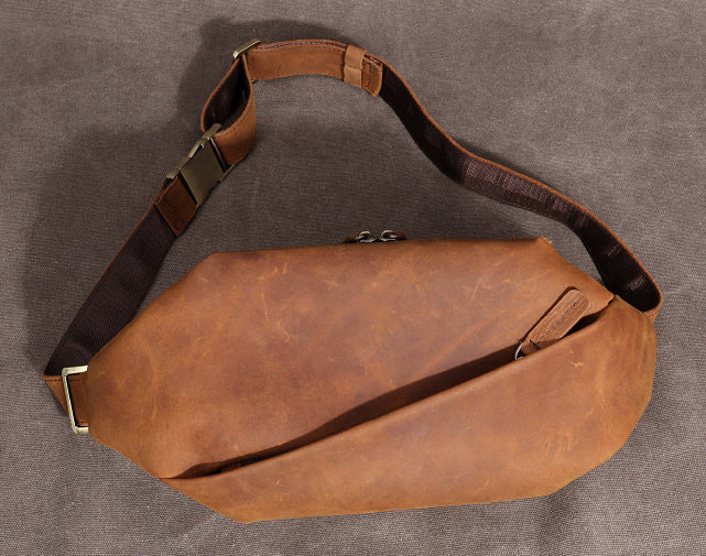 Taiwan Lee Kee Leather Goods Lee Kee original handmade leather mad cow leather トップ leather cross bag No. 285 first layer cowhide bag leather original handmade leather leather goods