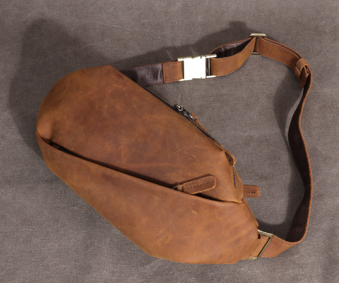 Taiwan Lee Kee Leather Goods Lee Kee original handmade leather mad cow leather トップ leather cross bag No. 285 first layer cowhide bag leather original handmade leather leather goods