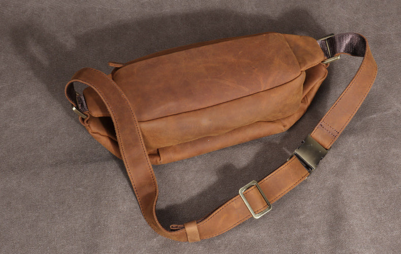 Taiwan Lee Kee Leather Goods Lee Kee original handmade leather mad cow leather トップ leather cross bag No. 285 first layer cowhide bag leather original handmade leather leather goods