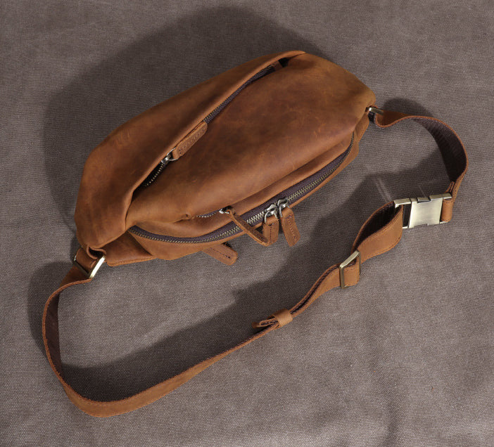 Taiwan Lee Kee Leather Goods Lee Kee original handmade leather mad cow leather トップ leather cross bag No. 285 first layer cowhide bag leather original handmade leather leather goods