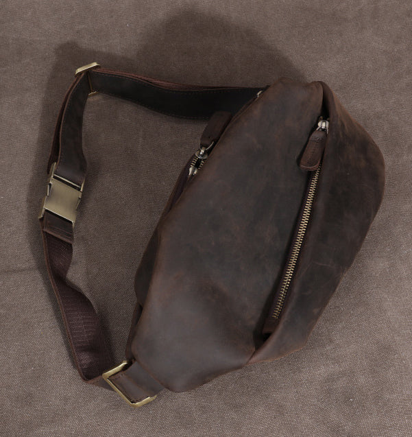 Taiwan Lee Kee Leather Goods Lee Kee original handmade leather mad cow leather トップ leather cross bag No. 285 first layer cowhide bag leather original handmade leather leather goods