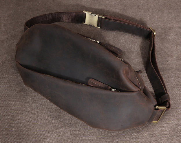 Taiwan Lee Kee Leather Goods Lee Kee original handmade leather mad cow leather トップ leather cross bag No. 285 first layer cowhide bag leather original handmade leather leather goods