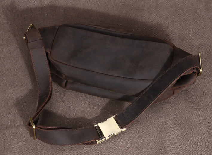 Taiwan Lee Kee Leather Goods Lee Kee original handmade leather mad cow leather トップ leather cross bag No. 285 first layer cowhide bag leather original handmade leather leather goods
