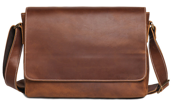 台灣李記皮具 李記 原創真皮手工 牛革郵差包 30166號 頭層牛皮包包 皮革 原創手工真皮 皮件