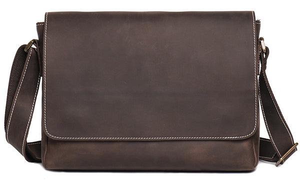 台灣李記皮具 李記 原創真皮手工 牛革郵差包 30166號 頭層牛皮包包 皮革 原創手工真皮 皮件