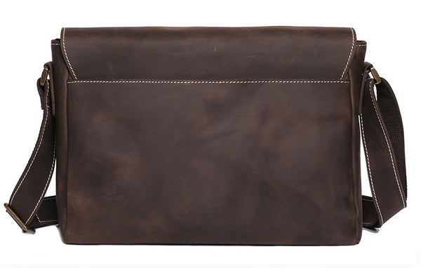 台灣李記皮具 李記 原創真皮手工 牛革郵差包 30166號 頭層牛皮包包 皮革 原創手工真皮 皮件