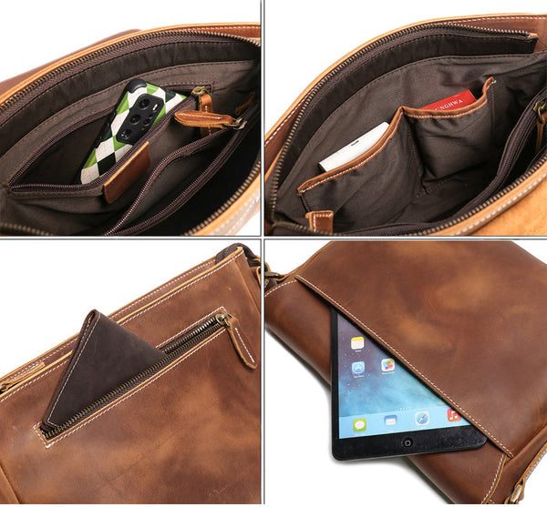 台灣李記皮具 李記 原創真皮手工 牛革郵差包 30166號 頭層牛皮包包 皮革 原創手工真皮 皮件