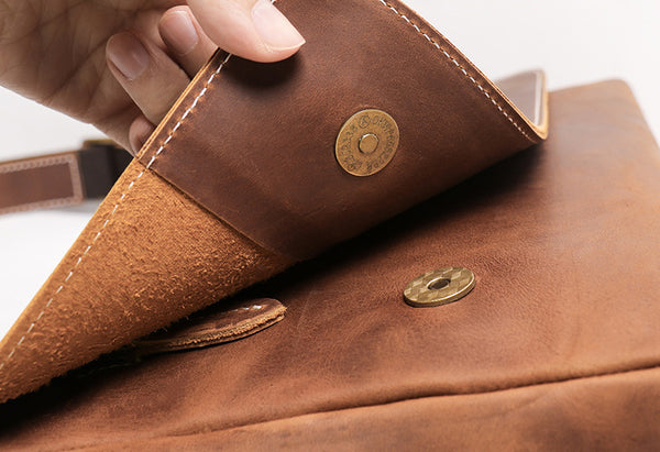 台灣李記皮具 李記 原創真皮手工 牛革郵差包 30166號 頭層牛皮包包 皮革 原創手工真皮 皮件