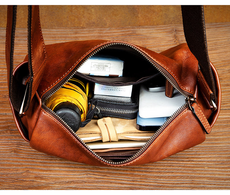 台灣李記皮具 李記 原創真皮手工 牛革 橫款橢筒包 3930號 頭層牛皮包包 皮革 原創手工真皮 皮件