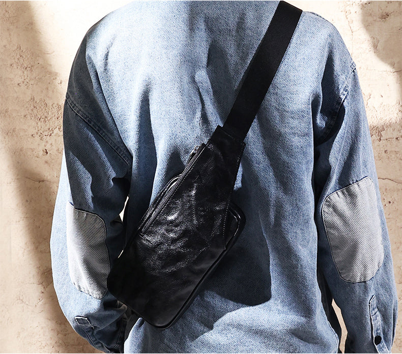 Taiwan Lee Kee Leather Goods Lee Kee original handmade leather hand-grabbed vegetable tanned leather satchel No. 6696 first layer cowhide bag leather original handmade genuine leather leather goods