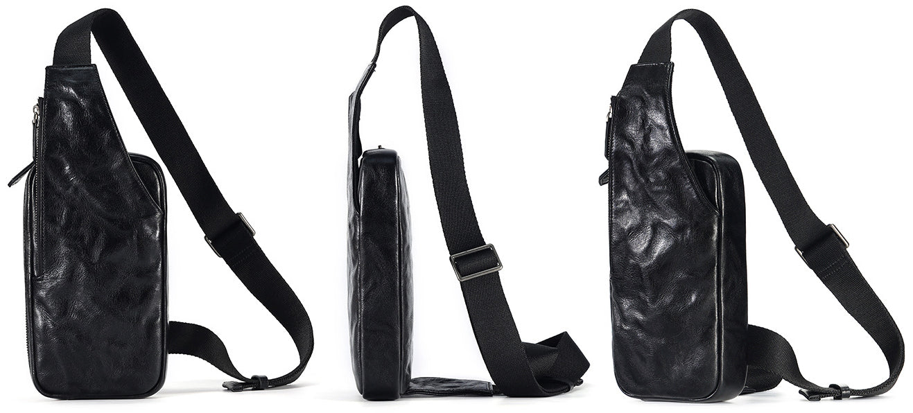 Taiwan Lee Kee Leather Goods Lee Kee original handmade leather hand-grabbed vegetable tanned leather satchel No. 6696 first layer cowhide bag leather original handmade genuine leather leather goods