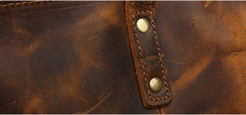 台灣李記皮具 李記 原創真皮手工 磨砂 拉链 敞口袋 复古托特包 8711號 頭層牛皮包包 皮革 原創手工真皮 皮件