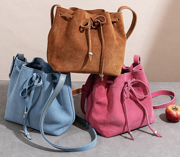 台灣李記皮具 李記 原創真皮手工 韓版 磨砂質感 蝴蝶結水桶包G671號原創手工真皮 皮件