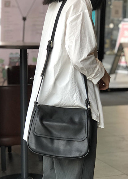 台灣李記皮具 李記 原創真皮手工 夏の新翻蓋 休閒 郵差包H2102號原創手工真皮 皮件