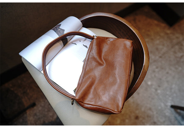 Taiwan Lee Kee Leather Goods Lee Kee original handmade genuine leather rationalization few high-end sense Wai no Shita doctor bag No. 2205 first layer cowhide bag leather original handmade genuine leather leather goods