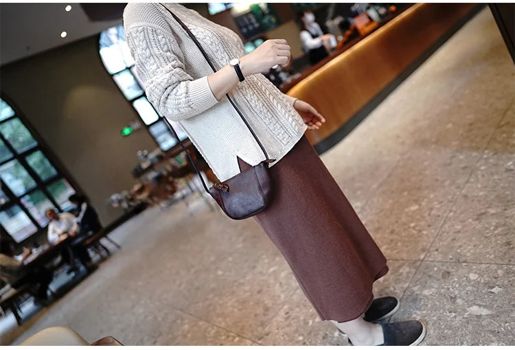 Taiwan Lee Kee Leather Goods Lee Kee original leather handmade Zhilin cow leather ancient leather shoulder bag -Mini small bag No. M2815 first layer cowhide bag leather original handmade leather leather goods