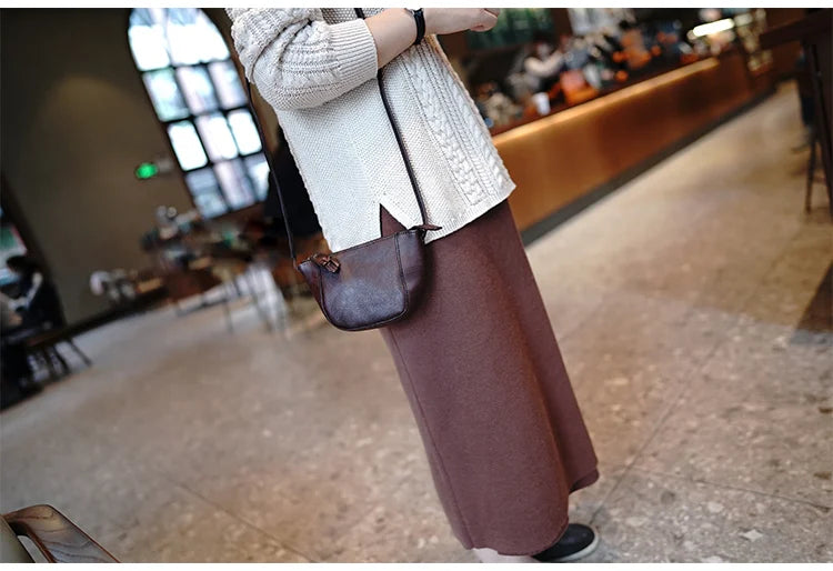Taiwan Lee Kee Leather Goods Lee Kee original leather handmade Zhilin cow leather ancient leather shoulder bag -Mini small bag No. M2815 first layer cowhide bag leather original handmade leather leather goods