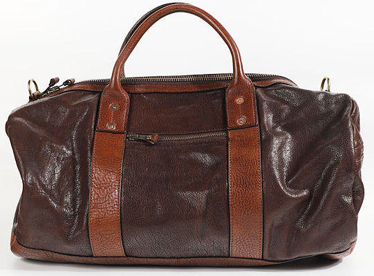 Taiwan Lee Kee Leather Goods Lee Kee Original handmade genuine leather Original handmade vegetable tanned cow leather for heavy industry Large capacity travel bag No. KB0116 First layer cowhide bag Leather Original handmade genuine leather Leather goods