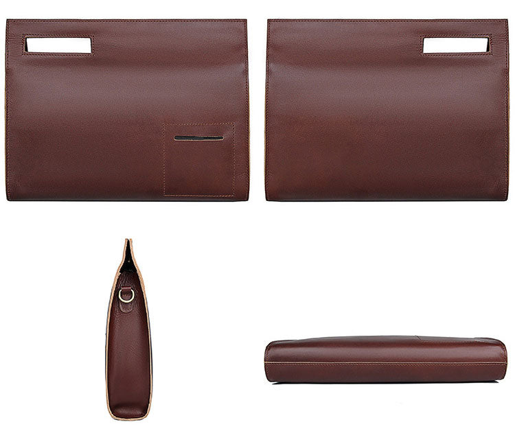 Taiwan Lee Kee Leather Goods Lee Kee original handmade genuine leather frosted feeling first layer cowhide document/crossbody/handbag No. A0011 first layer cowhide leather bag leather original handmade genuine leather leather goods